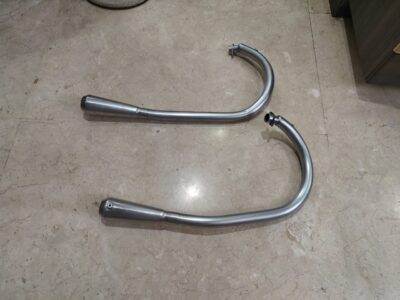 GT/INTERCEPTOR 650 FULL SYSTEM EXHAUST ROUND PIPES SS316 LIKE NEW