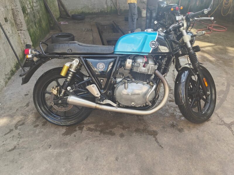 GT/INTERCEPTOR 650 FULL SYSTEM EXHAUST ROUND PIPES SS316 LIKE NEW