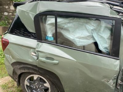 Hyundai Exter AT — Total Loss (Parts Only, Partial Car Condition)** gearbox, electrical system working. Body damaged, loan pending