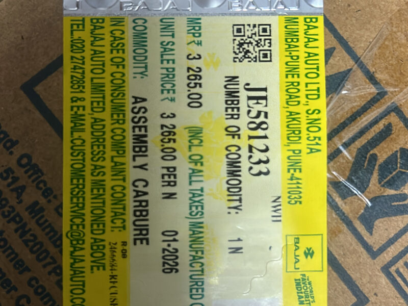 Pulsar AS 150 Carburettor