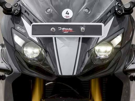 Tvs apache rr310 and bmw rr310 headlights