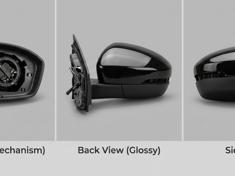 Nexon EV 2020 model right side rear view mirror assembly.No mirror and NO side turn indicators included.In brand new condition
