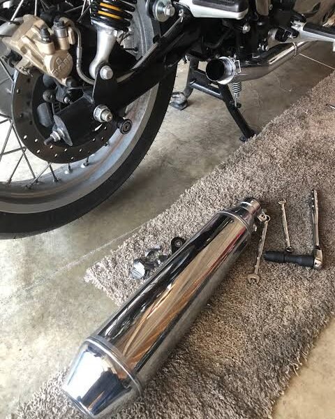 Gt continental 650 original exhaust brand new