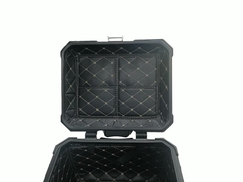 Moto Arch 45L Aluminium Top Box (Black) - Complete Set, Mint Condition
