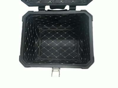 Moto Arch 45L Aluminium Top Box (Black) - Complete Set, Mint Condition