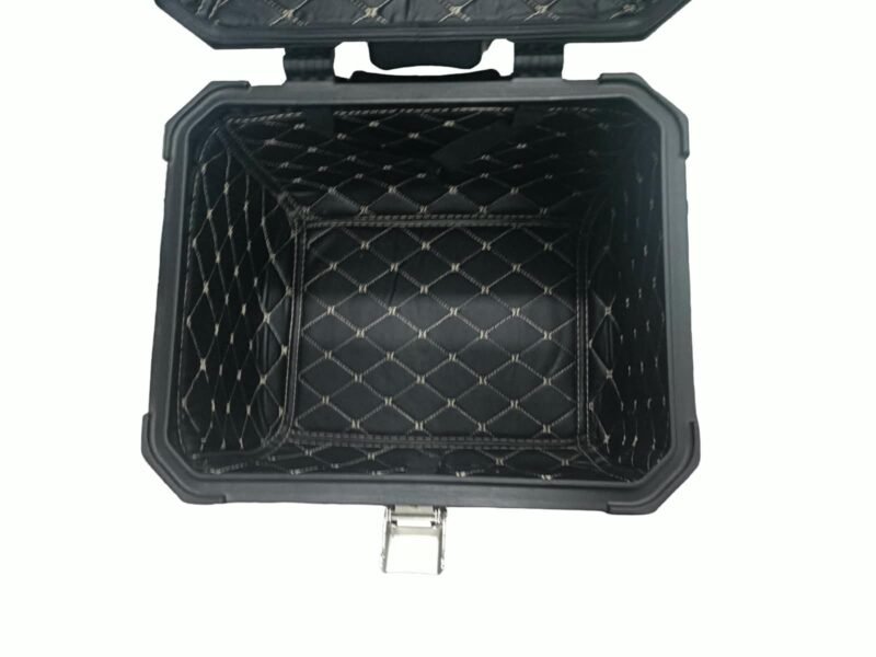 Moto Arch 45L Aluminium Top Box (Black) - Complete Set, Mint Condition